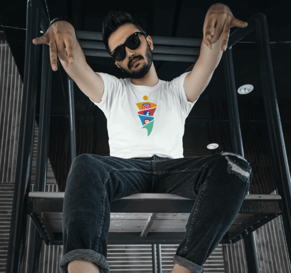 Social Media Printed T-Shirt